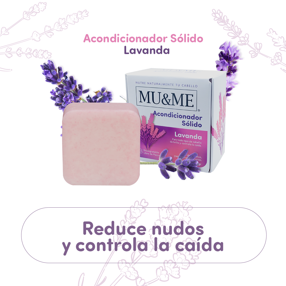 MU&ME Solid Conditioner | Lavender | 140 grams