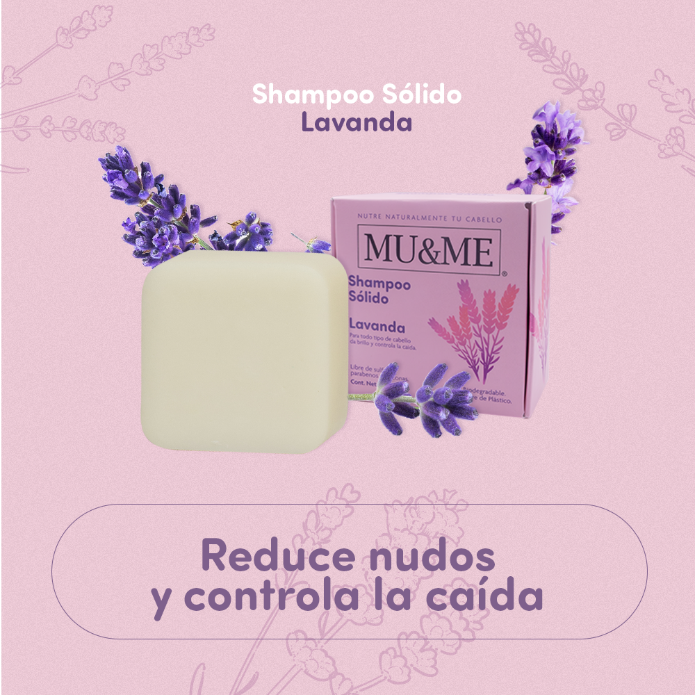 MU&ME Solid Shampoo | Lavender | 140 grams