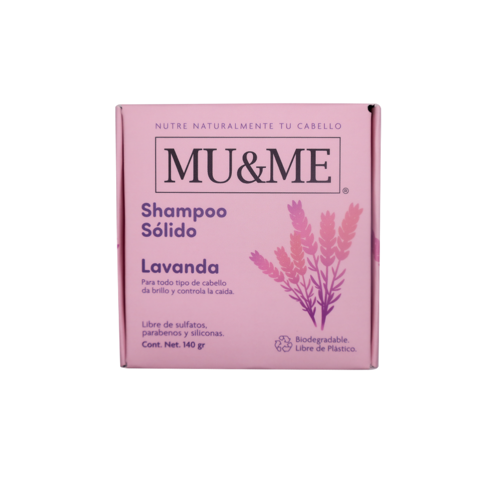 MU&ME Solid Shampoo | Lavender | 140 grams