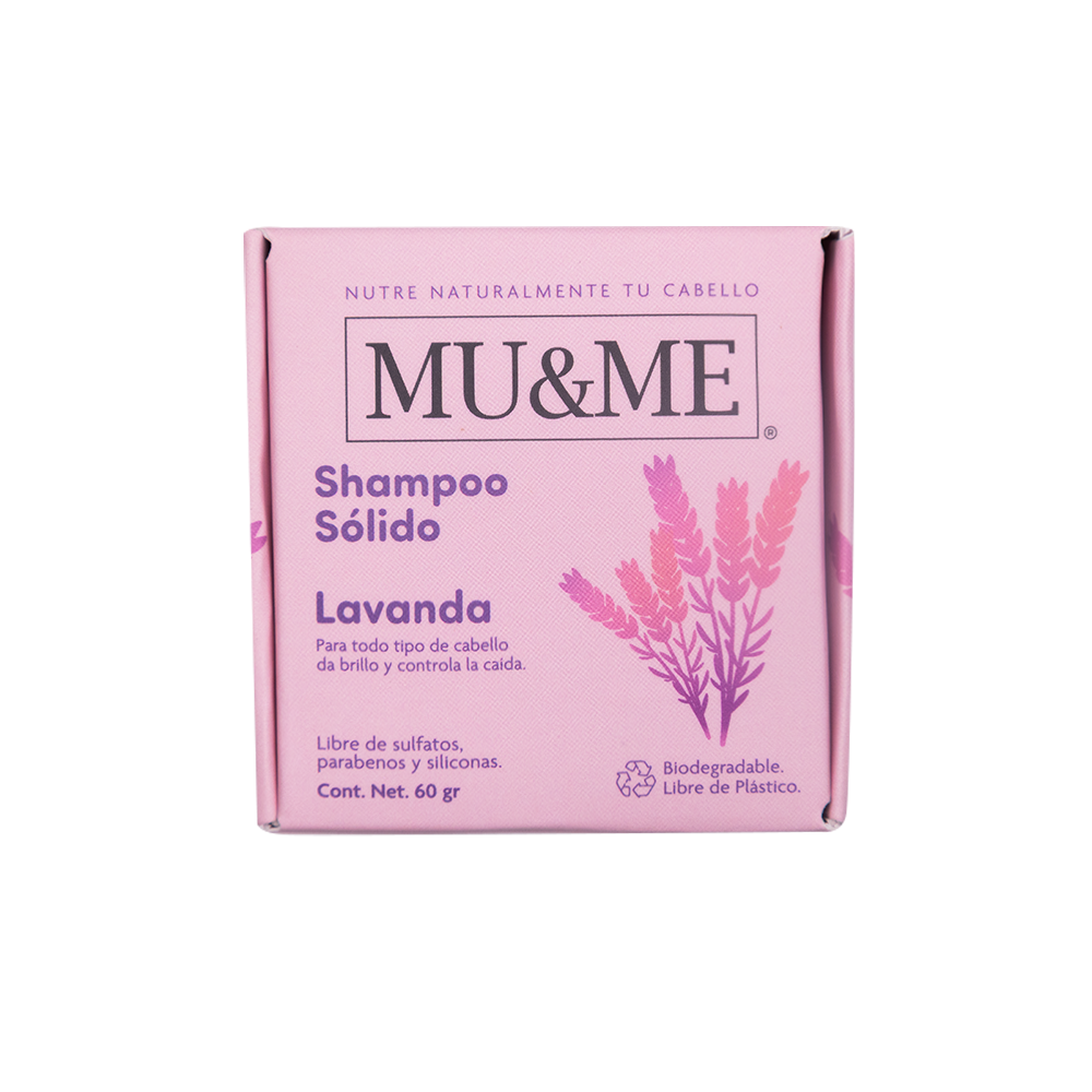 MU&ME Solid Shampoo | Lavender | 60 grams