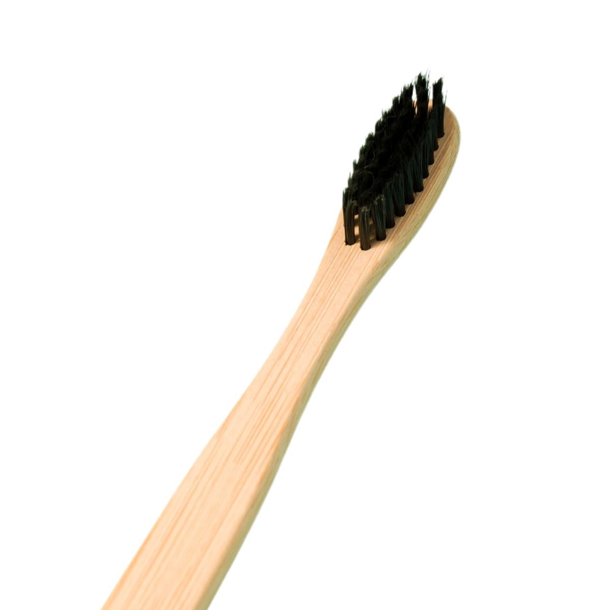 Cepillo de Dientes de Bambú | Cerdas Dureza Media Color Negro