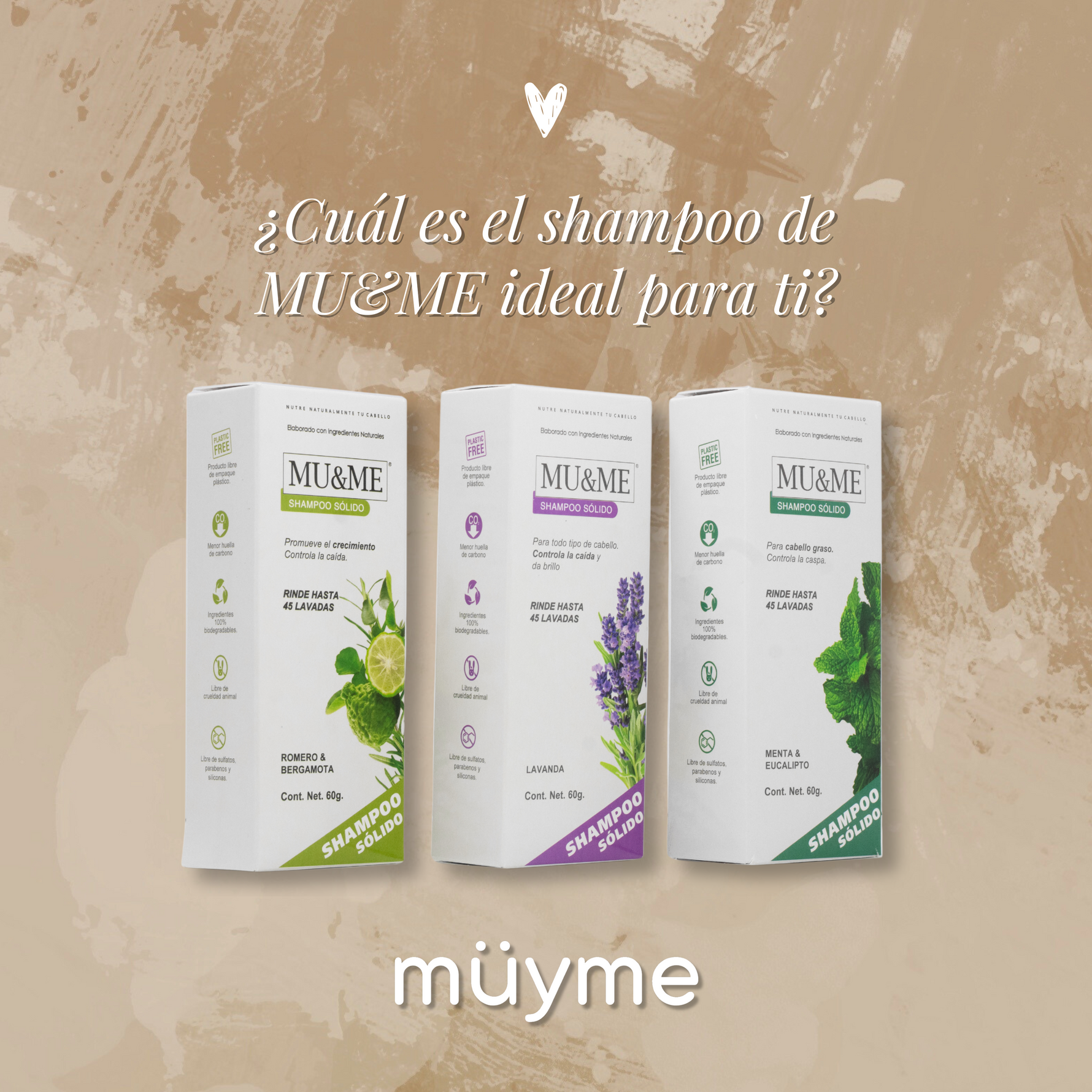 Descubre el Shampoo Sólido Ideal para tu Tipo de Cabello con MU&ME