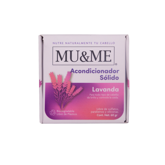 MU&amp;ME Solid Conditioner | Lavender | 60 grams