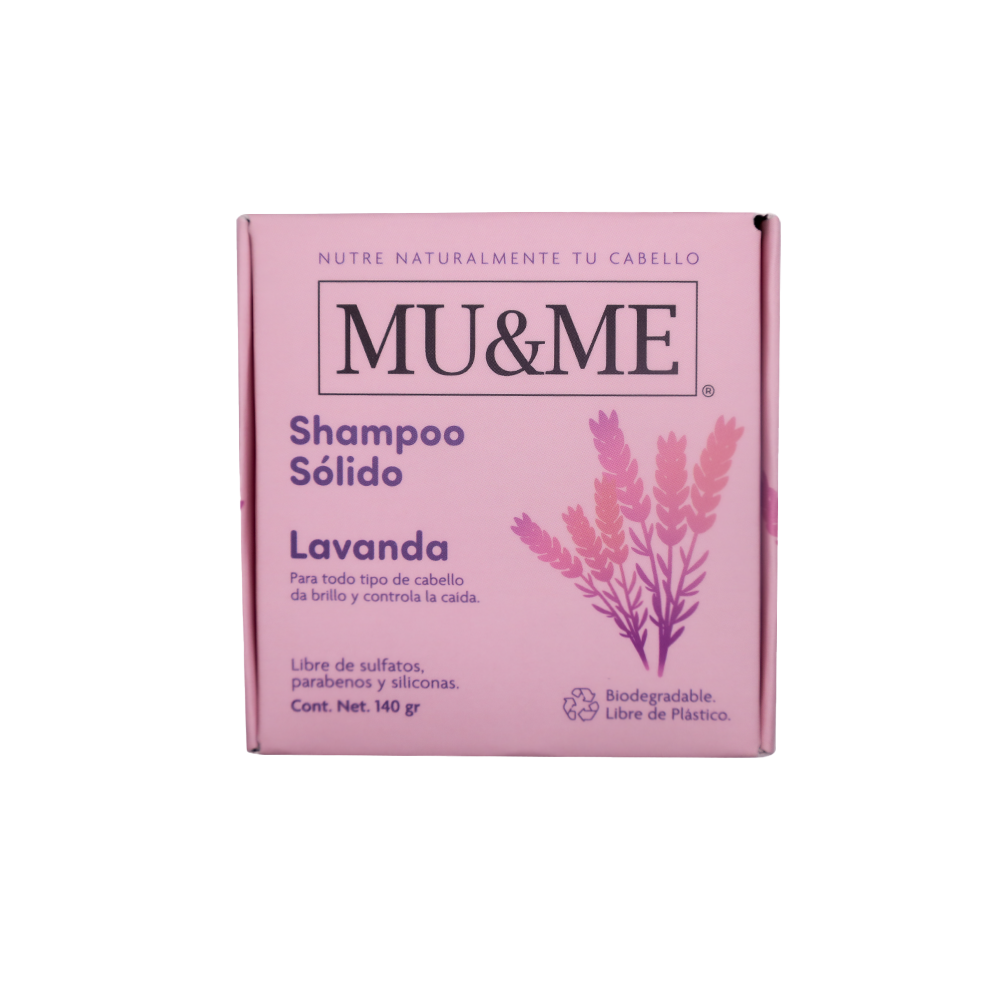 MU&amp;ME Solid Shampoo | Lavender | 140 grams