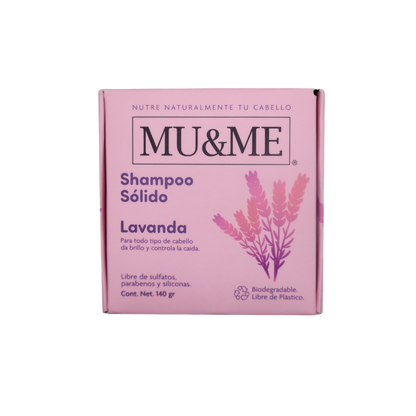 MU&amp;ME Solid Shampoo | Lavender | 140 grams