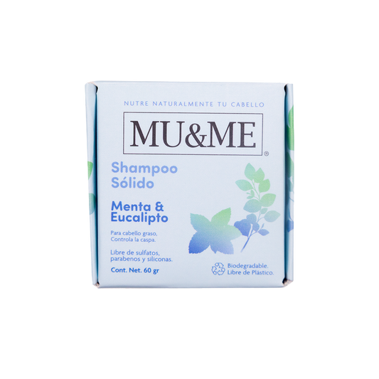 MU&amp;ME Solid Shampoo | Mint &amp; Eucalyptus | 60 grams
