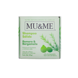 MU&amp;ME Solid Shampoo | Rosemary &amp; Bergamot | 140 grams