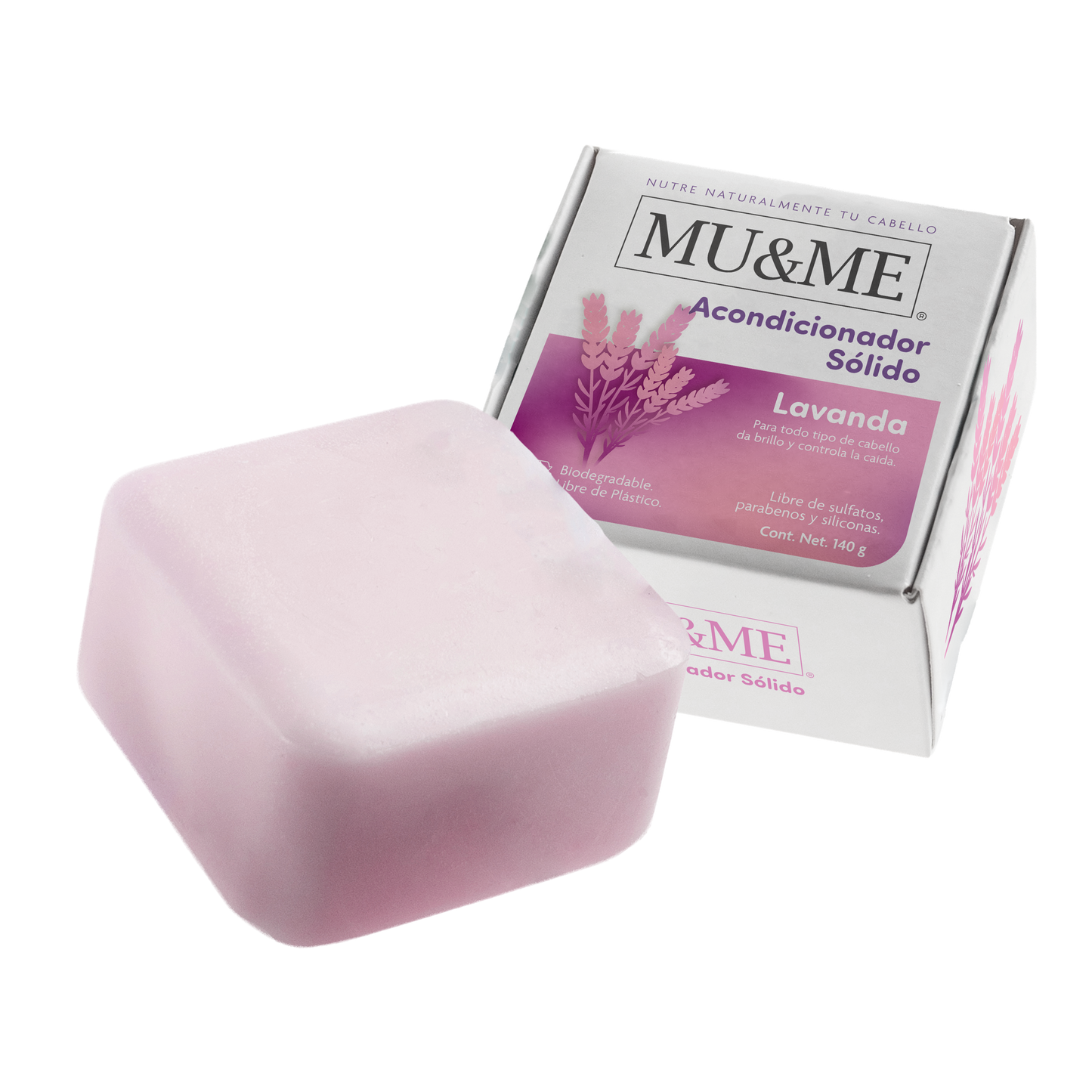 Acondicionador Sólido MU&ME | Lavanda | 140 gramos