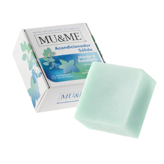 Acondicionador Sólido MU&ME | Menta & Eucalipto | 60 gramos
