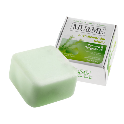 MU&amp;ME Solid Conditioner | Rosemary &amp; Bergamot | 140 grams
