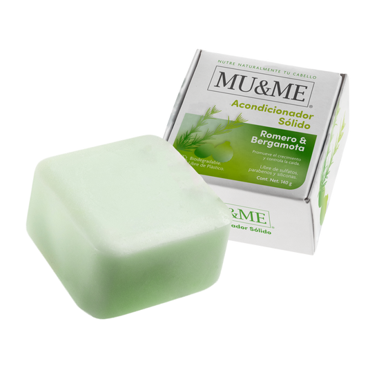 MU&amp;ME Solid Conditioner | Rosemary &amp; Bergamot | 140 grams
