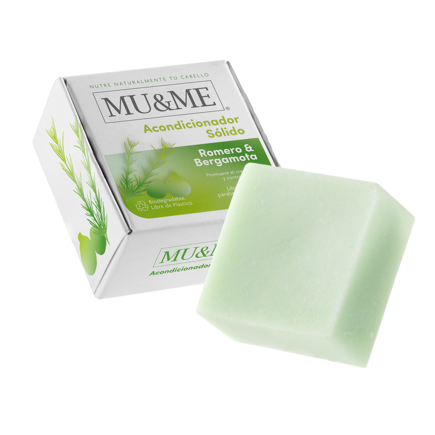 Acondicionador Sólido MU&ME | Romero & Bergamota | 60 gramos