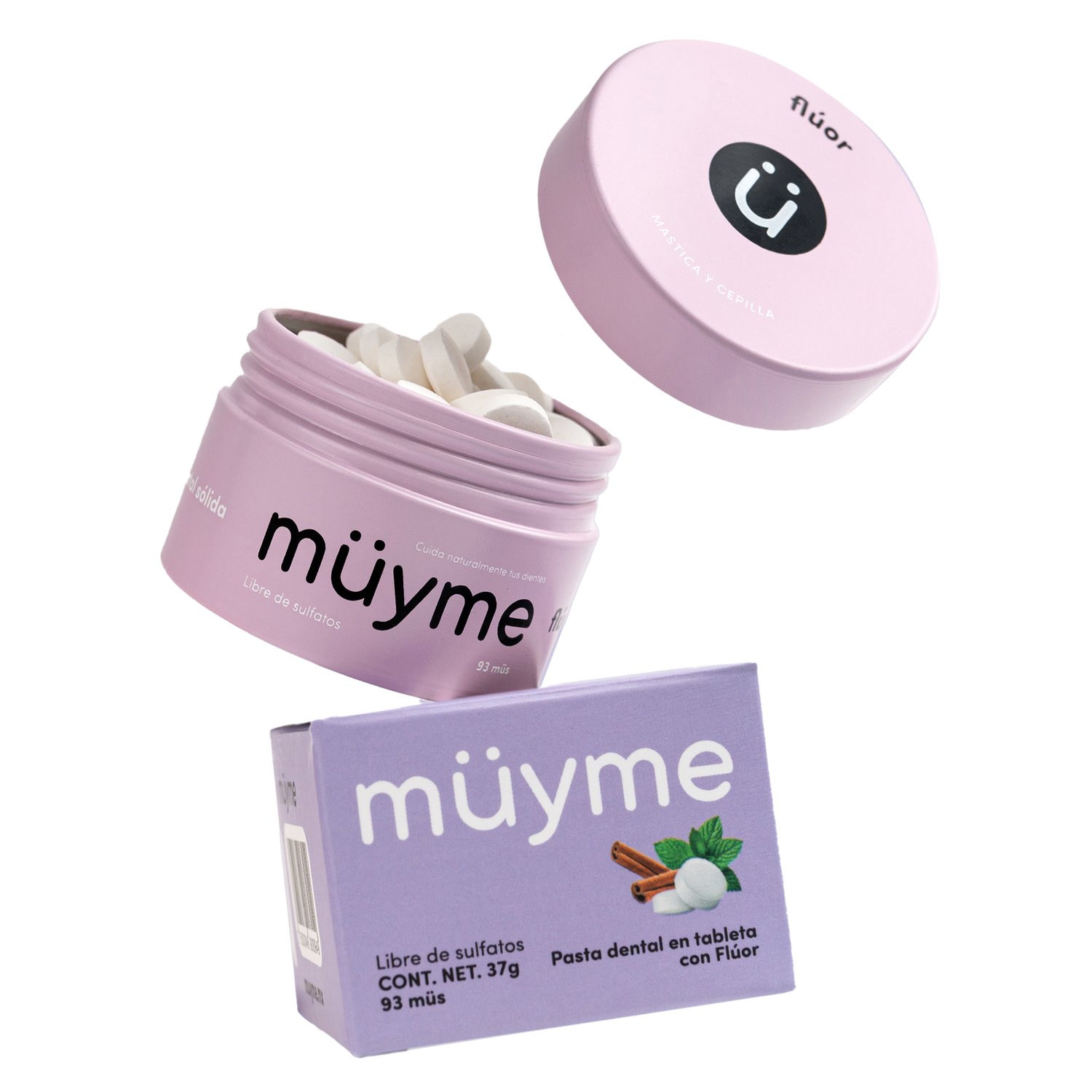 Pasta Dental en Tabletas con Flúor | Lata