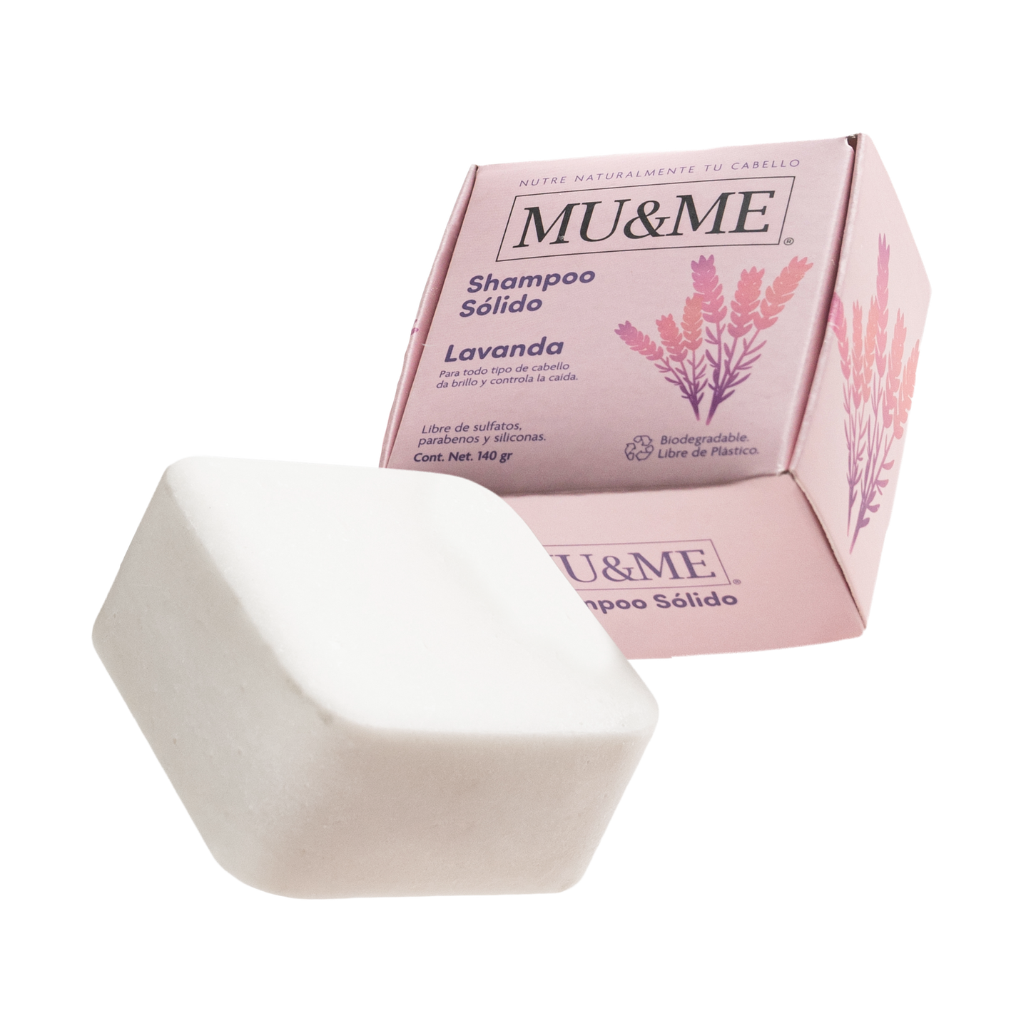 MU&amp;ME Solid Shampoo | Lavender | 140 grams