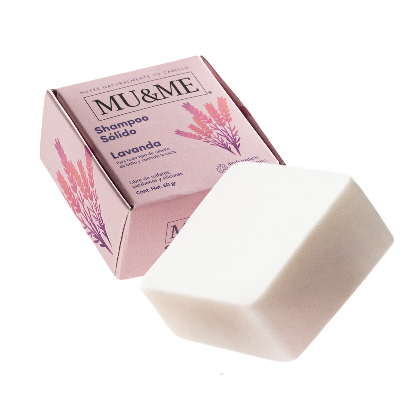 MU&amp;ME Solid Shampoo | Lavender | 60 grams