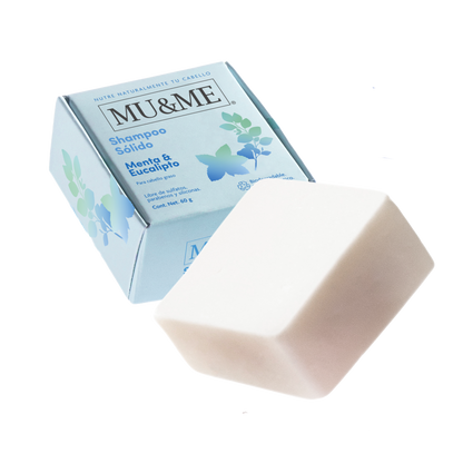 MU&amp;ME Solid Shampoo | Mint &amp; Eucalyptus | 60 grams