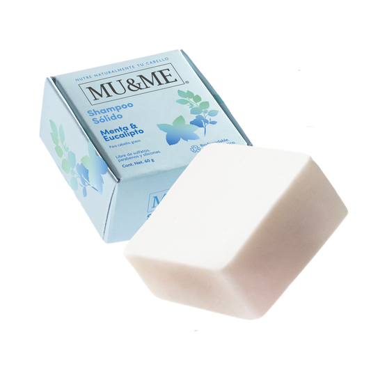 MU&amp;ME Solid Shampoo | Mint &amp; Eucalyptus | 60 grams