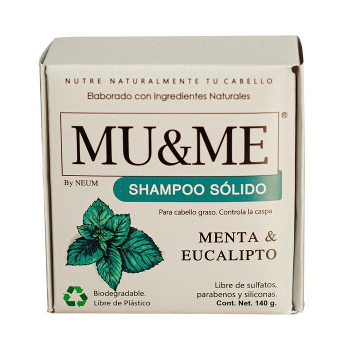 Shampoo Sólido MU&ME | Menta & Eucalipto | 140 gramos