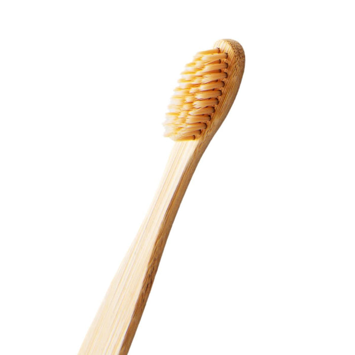 Cepillo de Dientes de Bambú | Cerdas Dureza Media Color Beige