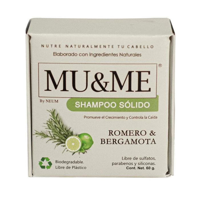 Shampoo Bar MU&ME - Rosemary and Bergamot - 60 grams