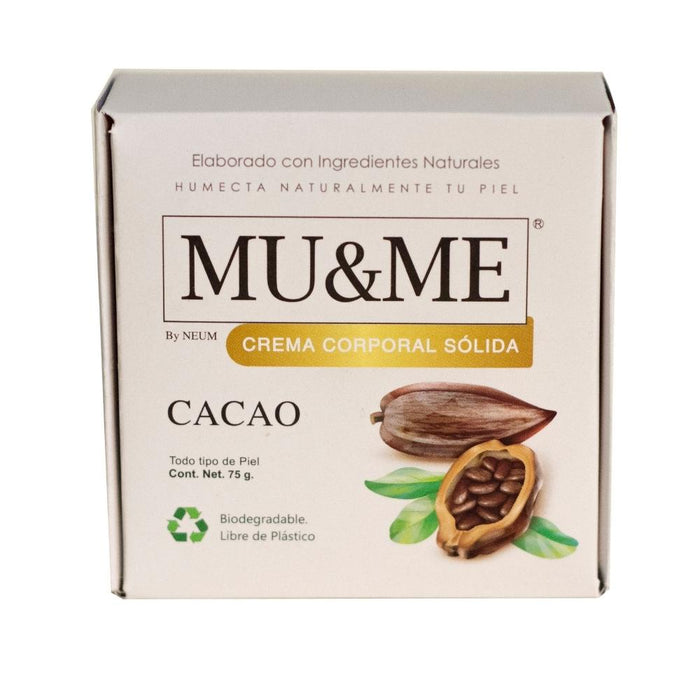 MU&amp;ME Cream Bar | Cocoa | 75 grams