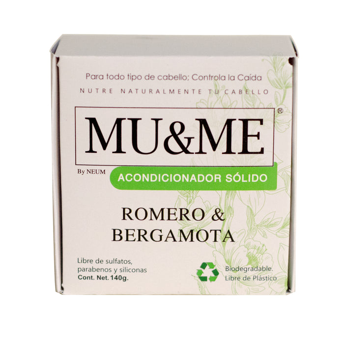 Acondicionador Sólido MU&ME | Romero & Bergamota | 140 gramos