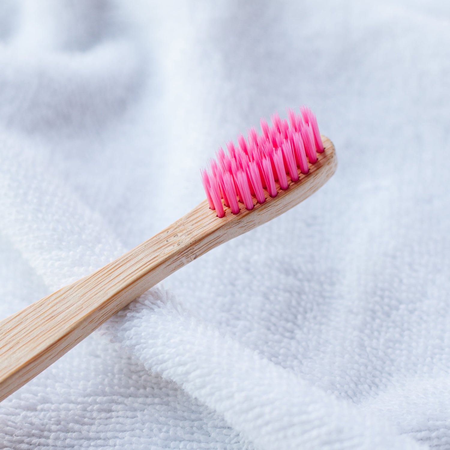 Bamboo Toothbrush for Kids | Medium Bristles | Pink