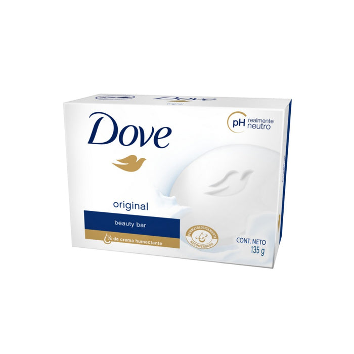 Jabón en barra de tocador Dove original 135 gramos