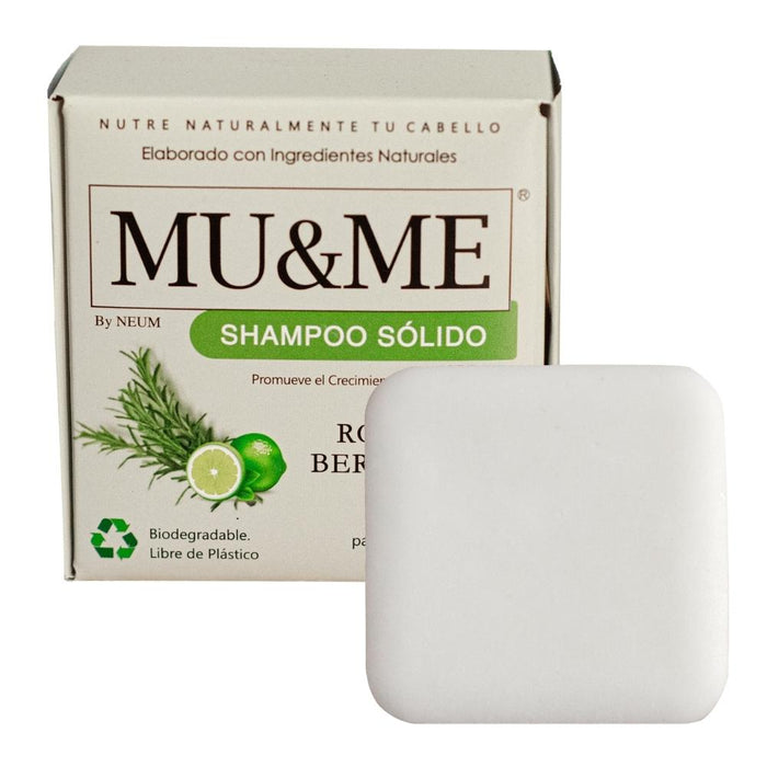 MU&amp;ME Solid Shampoo | Rosemary &amp; Bergamot | 140 grams